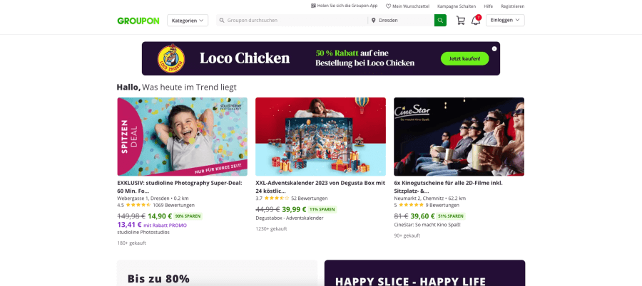 Groupon- Website